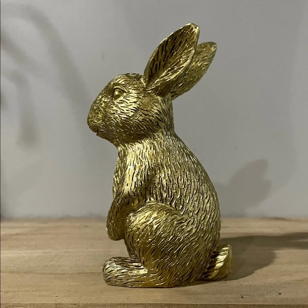 Target bullseye playground Gold Resin Bunny Easter Spring Decor 2026 Set of 2